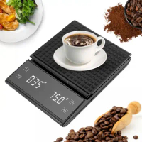 LCD Digital Coffee Scale 3kg/0.1g High Precision Pour Over Drip Espresso Scale with Smart Timer Electronic Kitchen Scale