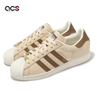 adidas 休閒鞋 Superstar 男鞋 女鞋 棕 米白 貝殼頭 三葉草 情侶鞋 愛迪達 IF1580