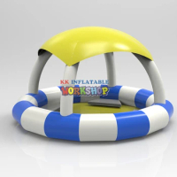 KK Factory Inflatables Amusement Park custom inflatable tent cover pool hot seal arch roof shleter pool for kids play