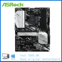 For ASRock X570 Pro4 Computer USB3.0 M.2 Nvme SSD Motherboard AM4 DDR4 X570 Desktop Mainboard Used