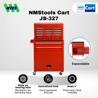 Troli Bengkel NMStools JS-327 2-in-1 Tool Box Cabinet Trolley 6 Drawer Enam Laci Bengkel Modular Hin