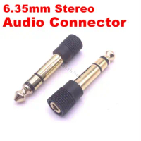1pcs Audio 6.5mm 6.35mm Stereo 1/4" inch Male to 3.5mm Female Electric piano keyboard electronic drum adapter