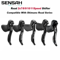 SENSAH Road Bikes Shifters Groupset 2X7 2X8 2X9 2X10 2X11 Speed Bicycle Trigger Brake Lever Front and Rear Derailleur for Shiman