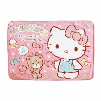 【震撼精品百貨】Hello Kitty 凱蒂貓~日本三麗鷗SANRIO KITTY披肩毛毯100×70cm 熊熊*13770