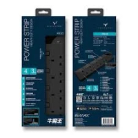 MAXPOWER RX40 4 插座 3M 電源條 黑色