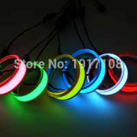 Hot sales 8 Color 1.4X60CM EL Tape EL wire EL Strip For car,house,dispaly,holiday,fest and model, Party Supplies Decoration