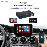 Wireless Carplay Interface Module Android Auto Box for Mercedes A C G GLC CLA CLS GLA W176 W205 W222 Class NTG5.0 Car Play