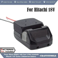 For HiKOKI 18V Series Lithium Battery Adapter For Power Wheels upgrade DIY (battery not included)