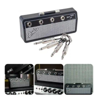 Fender Blues Music Key Storage Jack Rack Key Holder Guitar Wall Keychain Holder Vintage Amplifier Home Decoration Gift