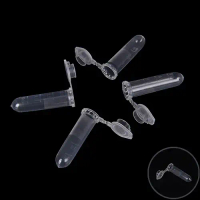 100pcs 2ml Mikro Centrifuge Tube Vial Clear plastik Vials Container Cap Cap
