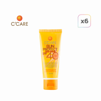C-CARE Sun Protect Face Cream SPF40 ครีมกันแดดสำหรับผิวหน้า ขนาด 30ml จำนวน 6 ชิ้น