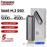 Fanxiang S660 SSD NVME M.2 PCIe 4.0 With Heatsink For Desctop PC PS5 (500GB/1TB/2TB/4800MB/s)