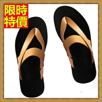 夾腳拖鞋真皮人字拖鞋-舒適時尚休閒透氣夏季男沙灘鞋3色66r3【獨家進口】【米蘭精品】