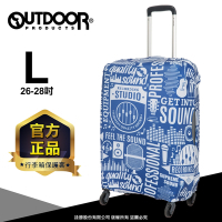 【OUTDOOR】行李箱保護套-聲音-L ODS19B03LSD