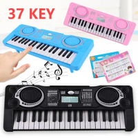 Portable 37 Keys Electronic Piano Digital Keyboard Piano LED Display Musical Instrument Kids Toy Electric Piano For Children