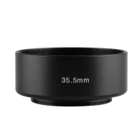 35.5mm Standard Metal Lens Hood for Lens Witn 35.5mm Filter Thread for Canon Nikon Sony for Olympus Fujifilm Camera Lens