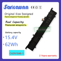 SARKAWNN 4CELLS 15.4V 62Wh C42N1846-1 Laptop Battery For ASUS ZenBook Pro Duo UX581G UX581GV
