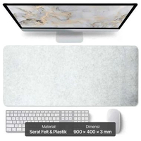 Kimsnot Mouse Pad Alas Laptop Keyboard - Nyaman & Anti Geser, Modern IH Gray