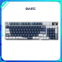 Bastc Bk98 Mehcanical Keyboard Bluetooth Wireless Rgb Backlit Tri Mode Keyboard Gamer Man Accessory For Computer Pc Gaming Gifts