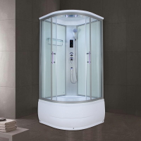 弧扇形整體淋浴房浴室鋼化玻璃沐浴房蒸汽洗澡間衛生間一體式家用