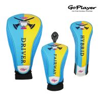 GoPlayer 雙Tee烏克蘭紀念款球道木桿套系列(高爾夫球道木 1號開球木桿 UT鐵木桿 桿頭套 球頭保護帽套)