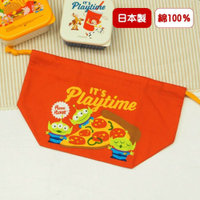 日本製迪士尼便當袋 玩具總動員 三眼怪 巴斯光年 純棉 束口袋 手提袋 午餐袋 化妝包 收納袋 日本