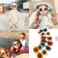 (0-8 Tahun) Kacamata Fashion Bayi Anak Anak Unisex Kacamata Anak Cewek Cowok Model Bulat Doff Akseso