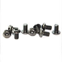 M4 x 6 8 10 12 14 16 18 20 22 28mm Black Nickel Plated 12.9 Grade Alloy Steel Allen Hex Socket Button Head Screw Bolt ISO7380
