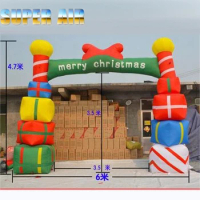 Christmas gift inflatable arch professional custom outdoor mobile factory direct sales