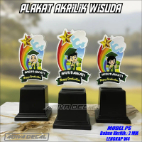 (2MM) SOUVENIR WISUDA PLAKAT AKRILIK TK/PAUD model PS piala trophy wisuda