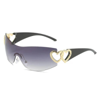 Men's Trendy Sports Sunglasses UV400 Shades Hollow-out Legs Sun Glasses Outdoor Shield Driving Fishing Mountain Bike Sunglasses