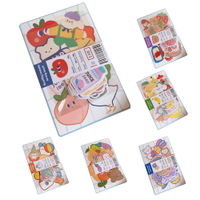 韓版ins卡通可愛軟糖小熊手帳貼紙創意手機裝飾素材透明防水貼紙 88611