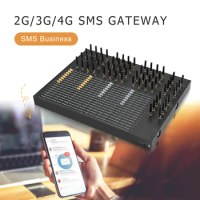 The best chips 4G 64-512 port Sms Gateway 4G LTE 64 Ports 512 Sim Slots Bulk Sms Modem Automatic Sims Rotation Switch