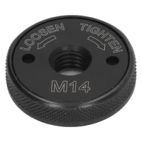 M14 Thread Angle Grinder Clamping Nut, Fast Locking Retaining Flange Nut Angle Grinder Lock Nut - Black