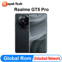 Global Rom Realme GT5 Pro 5G Smartphone Snapdragon 8 Gen 3 6.78" AMOLED Screen 144Hz 50MP IMX890 100W NFC GPS 5400mAh Android 14