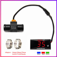 KOSO Motorcycle Water Temperature Mini Meter For CB500X XMAX250 300 NMAX CB 400 Sensor Water Temp Adapter Scooter And Racing