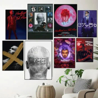 Chris Brown Rapper Breezy POSTER Prints Wall Painting Bedroom Living Room Wall Sticker Small