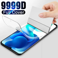 9D Hydrogel Film Screen Protector Full Cover Protective Film For Oppo K7X A72 A52 A73 5G A91 A31 A9 A5 2020 A5s A5 A3s A83 A75