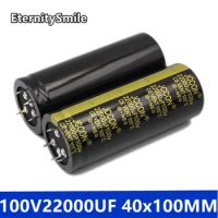 22000UF100V 40x100MM Inverter Capacity 100V22000UF Electrolyte Capacitor 100V Oxygen Capacitor For Hifi Amplifier Low ESR