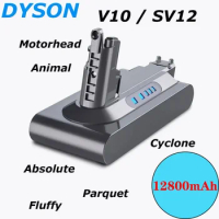 Battery adapter is suitable for Dyson V10/SV12 ，25.2V lithium-ion vacuum cleaner battery (capacity 6800mAh, 9800mAh, 12800mAh)