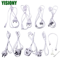 YISIONY US EU AU UK Plug T5 T8 Electrical Wire Connector with ON/ OFF Switch High Quality 3 pin LED Tube Connector 30cm 50cm