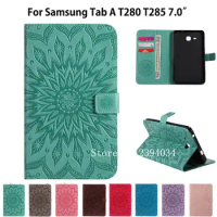 Fashion Case Cover For Samsung Galaxy Tab A A6 7.0 2016 T280 T285 SM-T285 7.0" Case Smart Cover Funda Tablet leather Stand Shell