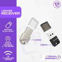 LENYES LR202 LR203 Bluetooth Receiver USB Wireless Adapter 5.1 Penyambung Bluetooth Audio Mobil Spea