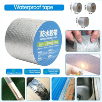 Super Strong Waterproof Tape Aluminum Foil Butyl Rubber Stop Leaks Seal Repair Tape Self Adhesive for Roof Hose Repair Flex Tape