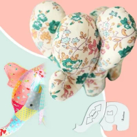 Lovely Elephant Decor Template DIY Craft Memory Elephant Template Ruler with Instructions Sewing templates