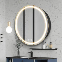 Illuminated Mirror Cabinet for Bathroom Anti-Fog Led Medicine Cabinet With Defogger Bath Mirrors Dimmable Free shipping