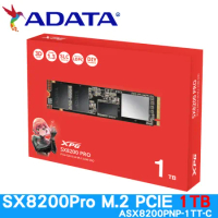 ADATA 威剛 XPG SX8200Pro 1TB M.2 2280 PCIe SSD 固態硬碟
