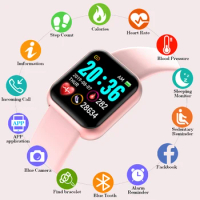 Smart Watch Kids Waterproof Fitness Sport LED Digital Electronics Watches for Children Boys Girls Students 12-15 years old Watch