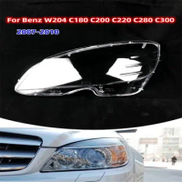 Car Front Headlamp Lens Light Auto Shell For Mercedes-Benz W204 C180 C200 C220 C280 C300 2007~2010 Headlight Cover Replacement