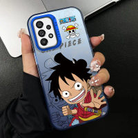 Vỏ bán trong suốt cho Samsung A73 5G, vỏ ốp điện thoại mờ, siêu mỏng, Luffy